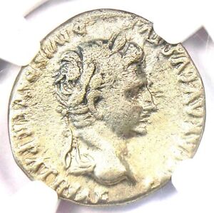 Augustus AR Denarius Silver Octavian Coin 27 BC - 14 AD - Certified NGC VF