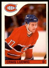 1985-86 O-Pee-Chee Craig Ludwig Montreal Canadiens #192