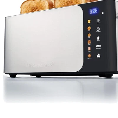 SmartToast 4-Slice Digital Toaster with Touch Screen - Stylish Stainless Steel - Image 1 of 4
