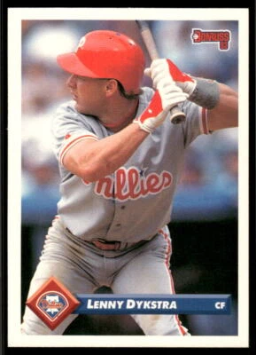 1993 Donruss #544 Lenny Dykstra - Image 1 of 2