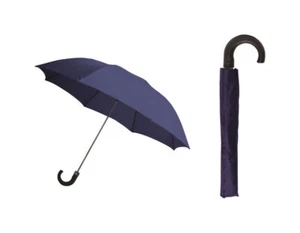 Paraguas plegable Rainbrella 48135 nailon azul marino mango de metal 42 in. - Imagen 1 de 1