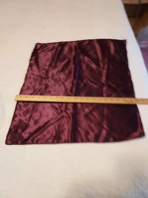 Burgundy Satin poly Cloth Napkins Lot Of 40 Clean Excellent 20 inches square - Image 1 of 3