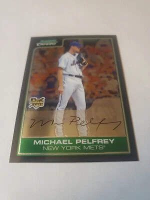 2006 Bowman Chrome Draft Picks Mike Pelfrey RC #BDP45 Mets - Image 1 of 2
