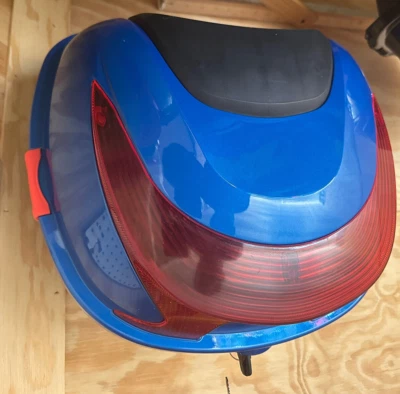 Scooter Moped Compartment Trunk Storage Blue - Image 1 of 4