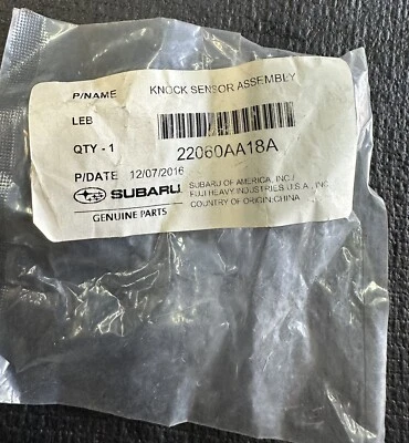 Genuine Subaru Knock Sensor 22060AA18A Oem Part - Image 1 of 2