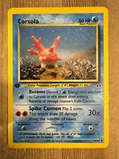 Corsola 37/75 2001 Neo Discovery 1st Edition Pokemon Card WOTC Vintage HP
