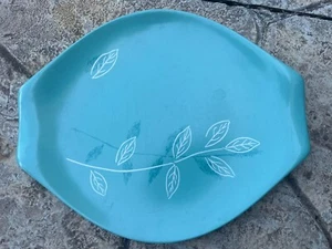 Vintage Russel Wright 14,5" Home Decorators Ranch Blatt Motiv Meladur Platte SELTEN - Bild 1 von 5