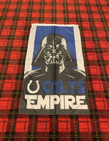 Brand New Indianapolis Colts flag 5 foot by 3 foot Cover