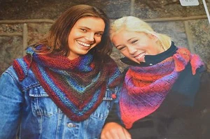 Swedish Import Knitting Pattern 09112 Fame Trend Knit Crochet Shawl M&K - Picture 1 of 1
