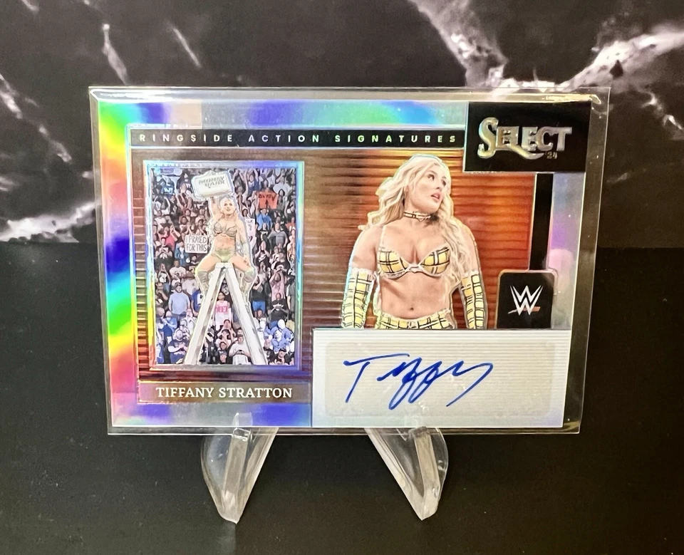 Tiffany Stratton Auto 🔥 2024 WWE Select Ringside Action Signatures Prizm - Image 1 of 2