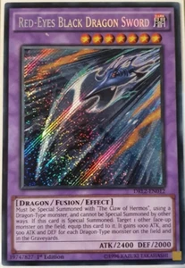 Red-Eyes Black Dragon Sword *Secret Rare* DRL2-EN012  1st Edition YuGiOh Card - Picture 1 of 1