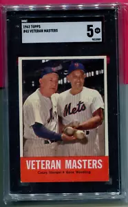 CASEY STENGAL NEW YORK METS 1963 TOPPS MLB BASEBALL CARD #43 SGC 5 - Picture 1 of 2