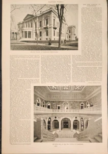 The New State Capital Harrisburg Pennsylvania Harper's Weekly 1894 - Imagen 1 de 1