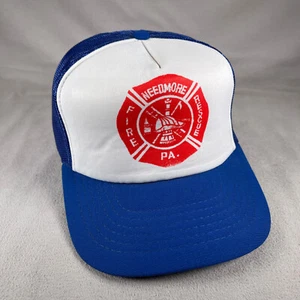 Sombrero Needmore PA Departamento de Bomberos Hombres Azul De Colección Snapback Fulton County - Imagen 1 de 10