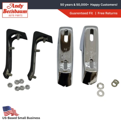 1968 Dodge Polara Monaco Front Side Bumper Guard Pair Package 2932214 NOS - Image 1 of 4