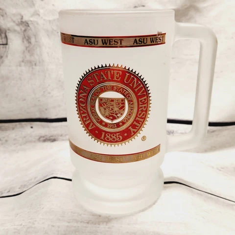 Arizona State University ASU West Sun Devils Frosted Beer Mug Sparky Glendale Cover