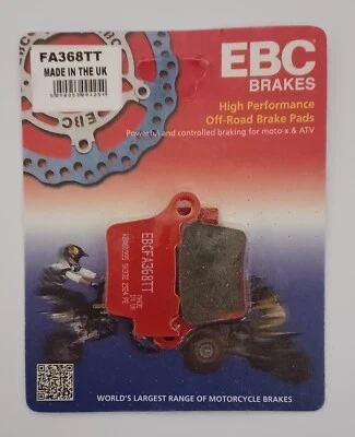 Pastilhas de freio a disco traseiras EBC carbono TT (1 conjunto) compatíveis com HUSQVARNA TE450 (2006 a 2010) - Imagem 1 de 4