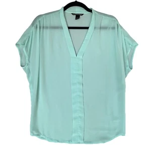 Victoria's Secret Shirt Womens Size XS Aqua Sheer Coquette Fairy Whimsical Boho - Picture 1 of 7