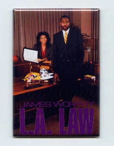 JAMES WORTHY - COSTACOS BROTHERS POSTER FRIDGE MAGNET (champion jersey la lakers - Picture 1 of 4