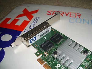 593722-B21 593743-001 NC365T HP NC365T PCIe 4-PORT ETHERNET SERVER ADAPTER CARD  - Picture 1 of 3