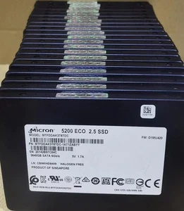 Unità a stato solido Micron 3,84 TB SSD 5200 ECO SATA 2,5" MTFDDAK3T8TDC D1MU420 - Foto 1 di 4