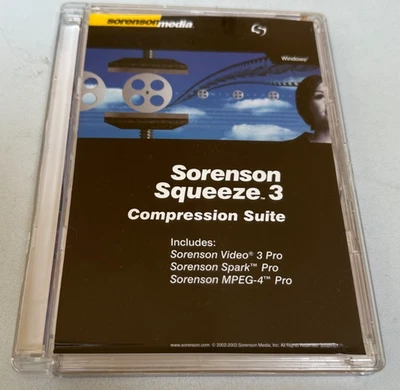 Sorenson Squeeze 3 Compression Suite: Vid 3, Spark, & MPEG4 Pro - Sorenson Media - Image 1 of 4