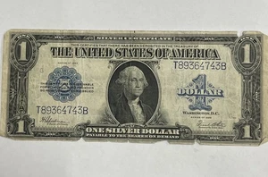 1923 United States One $1 Dollar Horse Blanket Large Silver Certificate - Picture 1 of 8