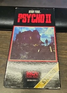 Psycho II 2 1983 VHS Tape MCA Home Variant Cover Anthony Perkins - Picture 1 of 3