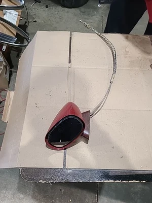 60-70- LH lateral deportivo rojo espejo remoto Chevy Buick Pontiac Olds J Foto 1 de 4