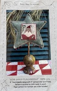 Ago da punzone "Star Santa" design di Reets stracci da cucire. - Foto 1 di 2