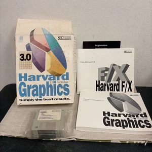 Harvard Graphics 3.0 for Windows - Vintage  Software Box SPC 1994 - Picture 1 of 11