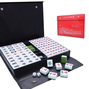 Juego Mahjong Chino - 146 Azulejos Tamaño Mediano 1.3 pulgadas con Instrucciones -... - Imagen 1 de 8