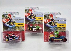 Mario Kart Set Of 3 - Mario, Luigi & Yoshi. Nintendo Product By Jakks. New Set! - Picture 1 of 6