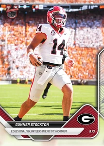 Gunner Stockton Georgia 2025-26 Bowman U NOW Football Card 12 - Picture 1 of 2
