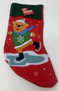 Holiday Style 17 Zoll Schlittschuh Bär Weihnachtsstrumpf neu mit Etikett  - Bild 1 von 2