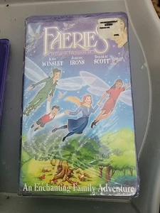 Faeries - Rare Purple Clamshell Case (VHS, 2000) Kate Winslet Jeremy Irons - Neu - Bild 1 von 2
