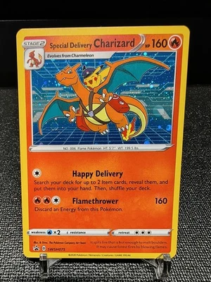 Pokemon Special Delivery Charizard SWSH075 SWSH: Sword & Shield Promo Card - NM - Image 1 of 4