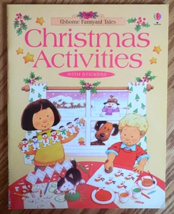 NEW  Usborne Farmyard Tales "Christmas Activities" Book with Stickers - Picture 1 of 5