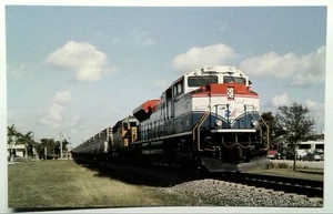 Tarjeta postal de tren fotocromática RailAmerica Florida East Coast SD70ACe #107 - Imagen 1 de 2