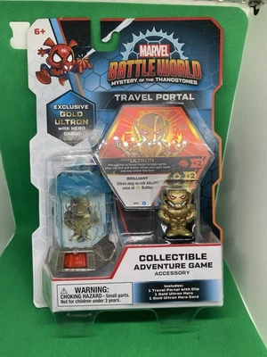 Marvel Battle World Travel Portal with Gold Ultron Figure - Funko 2020 - New - Image 1 of 2