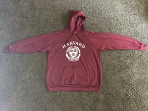 Vintage 70s 80s Harvard Hoodie Sweatshirt Champion XXL 2XL Made in USA Ivy - Picture 1 of 5