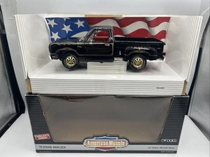 1/18 Ertl American Muscle 1978 Dodge Warlock Pickup Truck Black jm #7383 - Picture 1 of 24