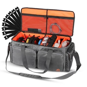 Heavy Duty - Organizzatore Borsa Cavi per DJ con Divisori Staccabili - Borsa Gig da Viaggio... - Foto 1 di 9