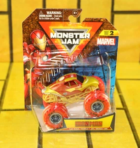 Monster Jam Truck Marvel Series 2 Iron Man 1:64 Scale - Picture 1 of 6