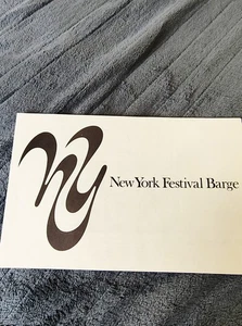 1976 New York Festival Barge Map And Schedule Pamphlet - Picture 1 of 2