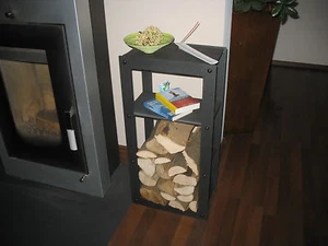 Kaminholzregal Kaminofen Holzregal Design Regal - Bild 1 von 2