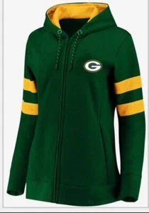 Green Bay Packers 3X/4X (24W-28W) Hoodie mit durchgehendem Reißverschluss - Bild 1 von 2