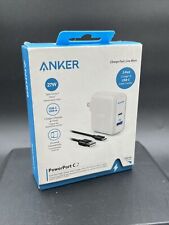 Anker Powerport C 2 Dual Port High Speed Wall Charger With 3ft Cable