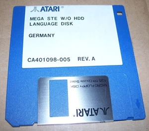 Atari Mega STE Computer GERMAN Language Disk W/O HDD CA401098-005 1990 - Picture 1 of 1