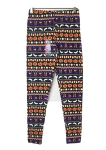 No Boundaries Halloween Ankle Leggings Junior Sz S Pumpkins Candy Corn NEW - Picture 1 of 6